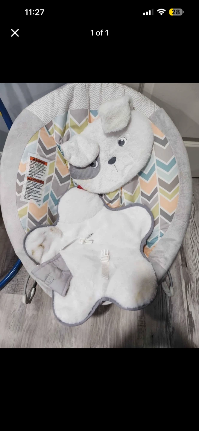 Fisher-Price Baby Bouncer Seat with Dog Design