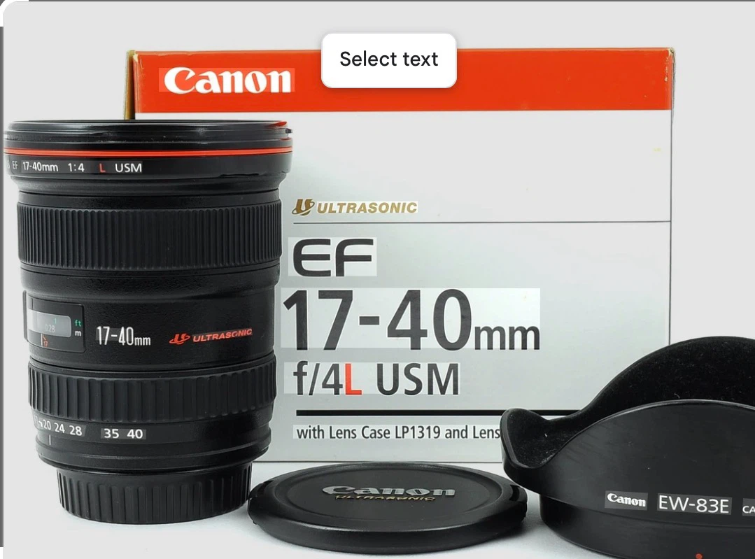 Canon EF 17-40mm f/4L USM Lens