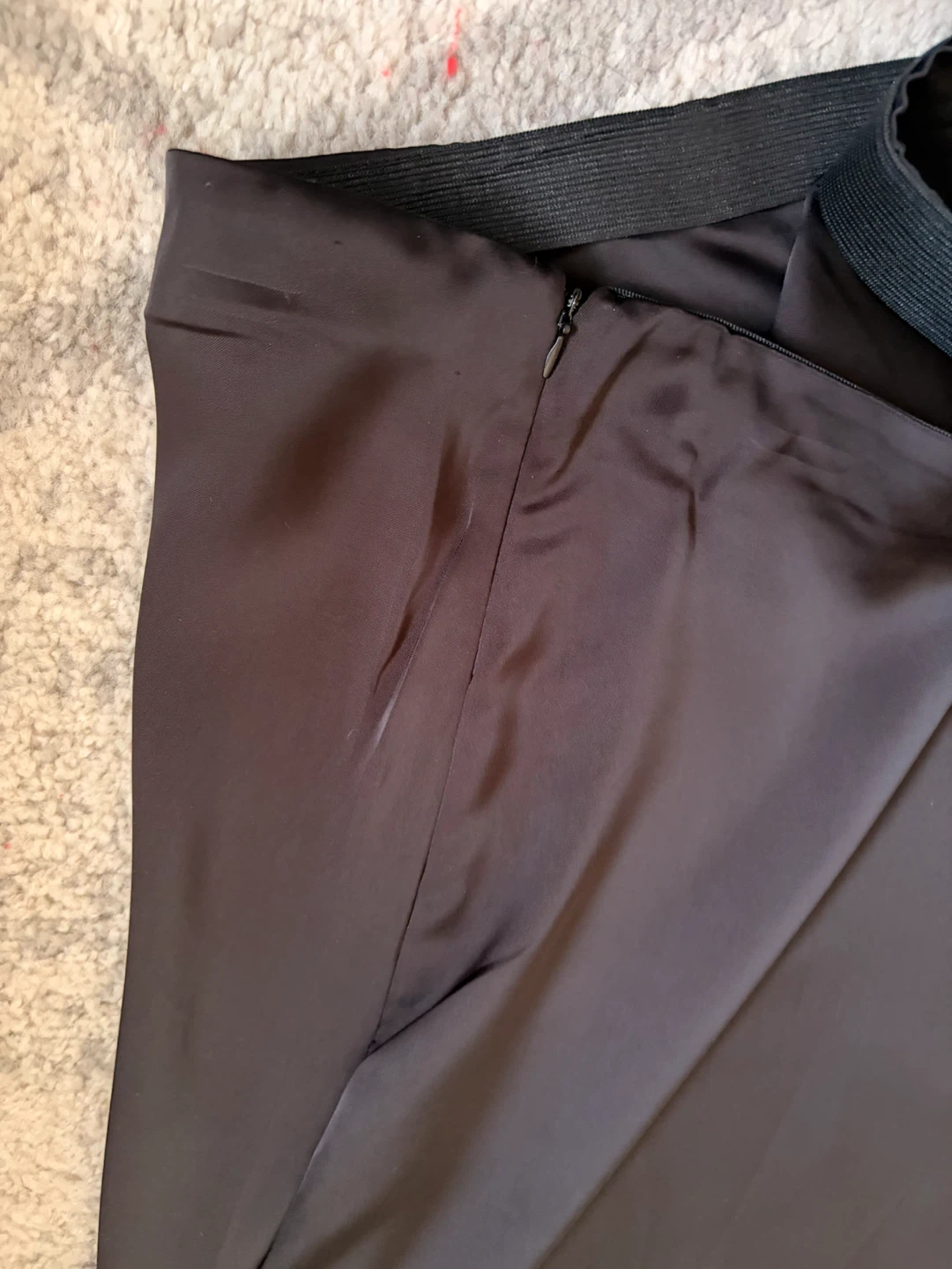 NEW women’s black silk skirt - medium - photo 3