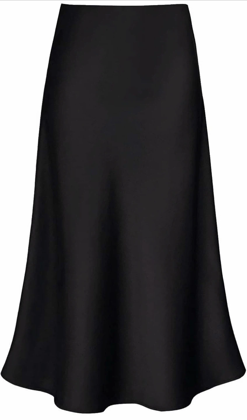 NEW women’s black silk skirt - medium - photo 5