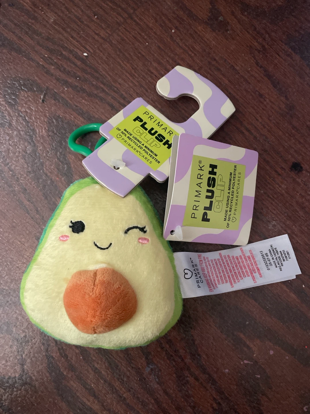 Primark Plush Clip/Keychain - Avocado