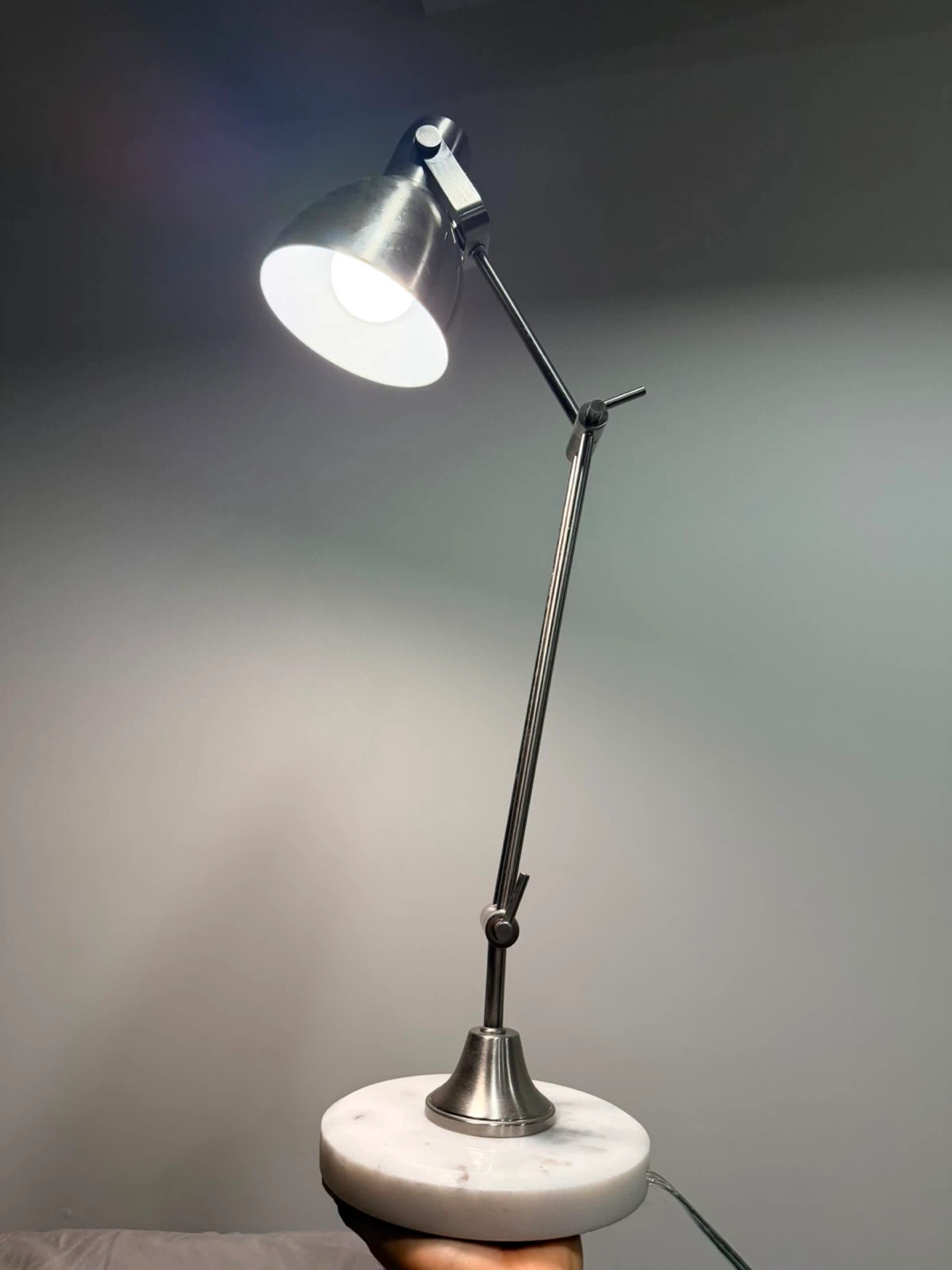 Adjustable Desk Lamp with Marble Base