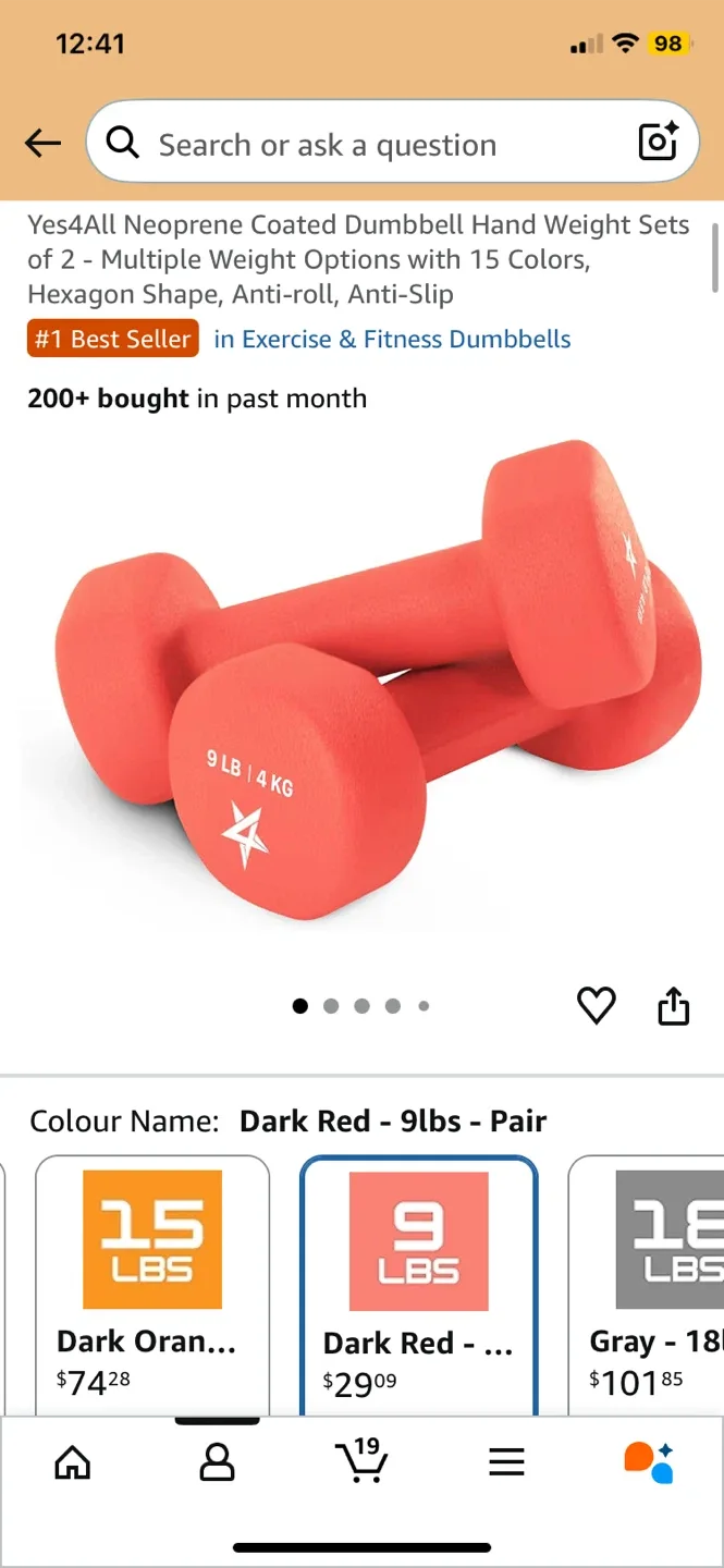 9LB Dumbbells - Pair