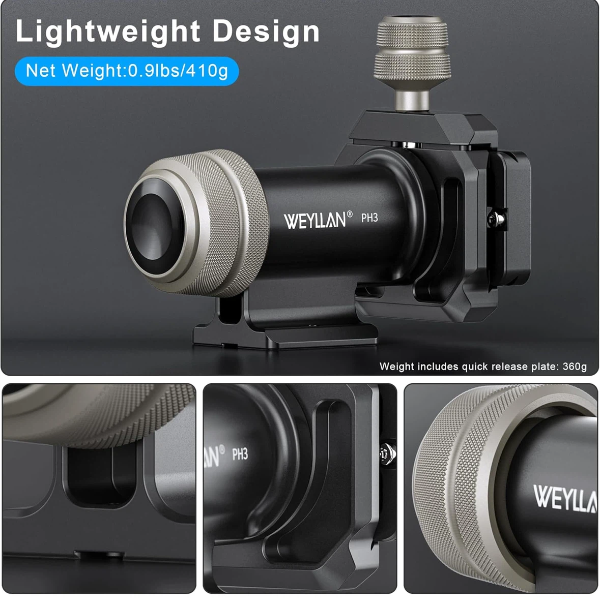 WEYLLAN PH3 Professional Gimbal Tripod Head - photo 4