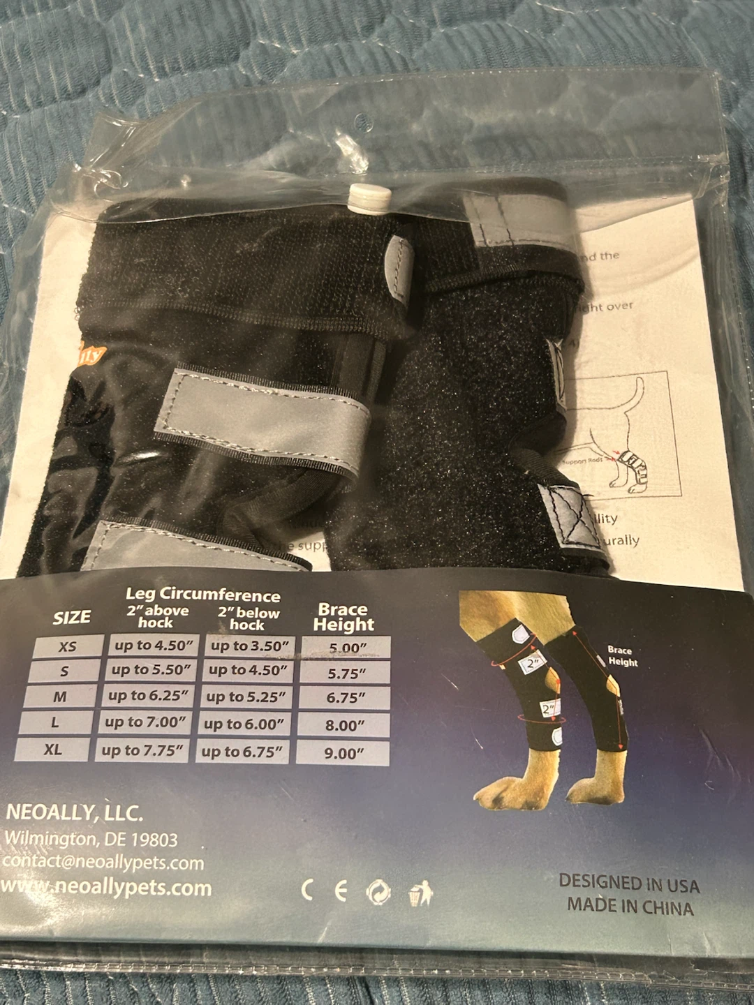 New-NeOally Dog & Cat Rear Leg Brace (One Pair) - Long - photo 2