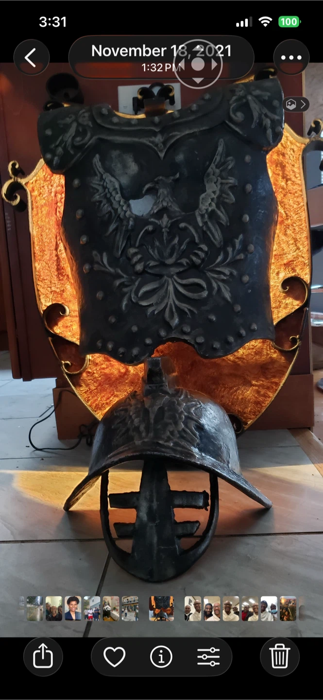 Decorative Roman Armor Chest Plate and Helmet