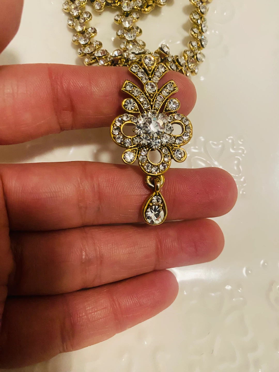 Gold tone Rhinestone Headpiece / Mattha Patti - photo 4