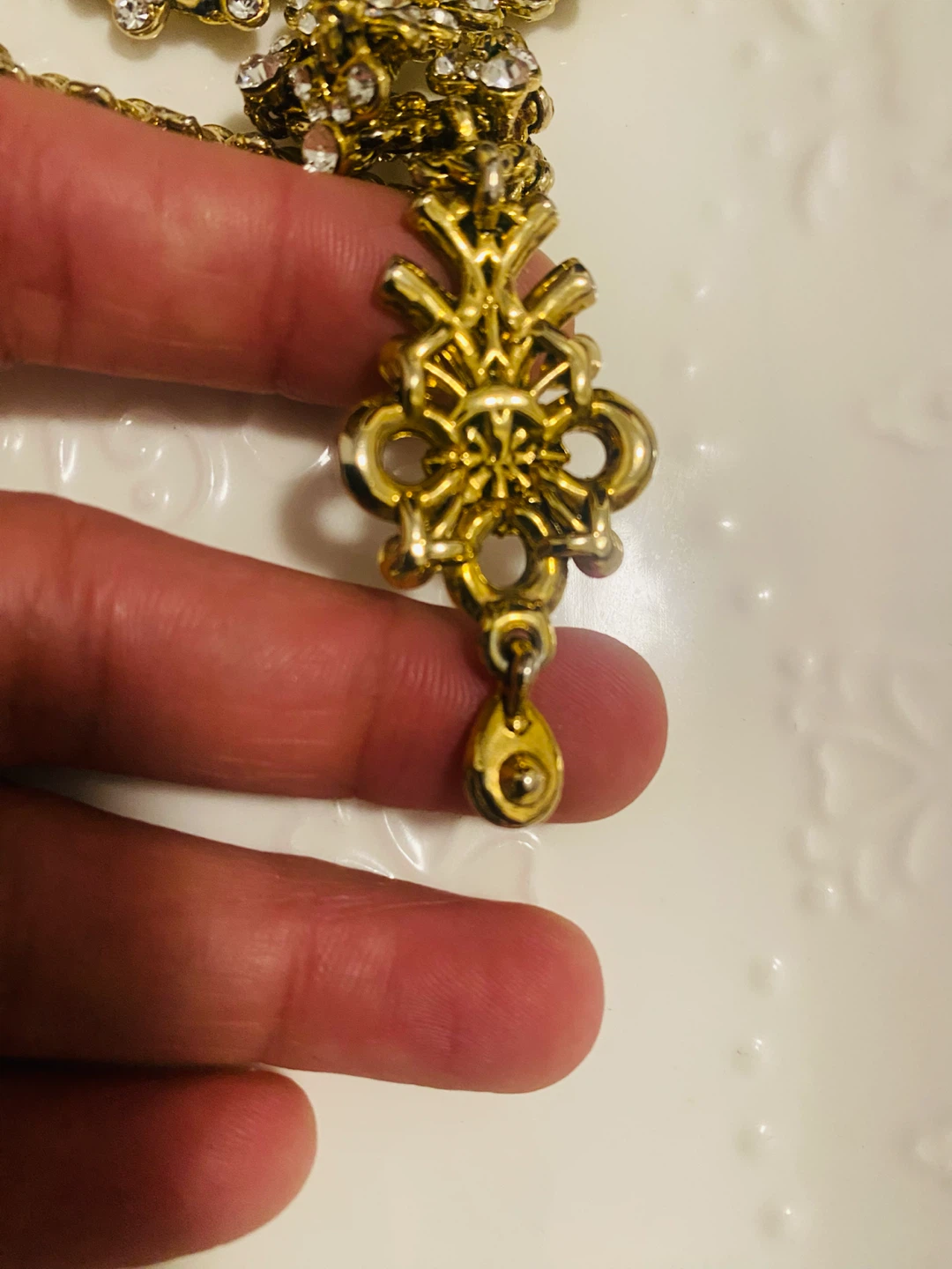 Gold tone Rhinestone Headpiece / Mattha Patti - photo 5