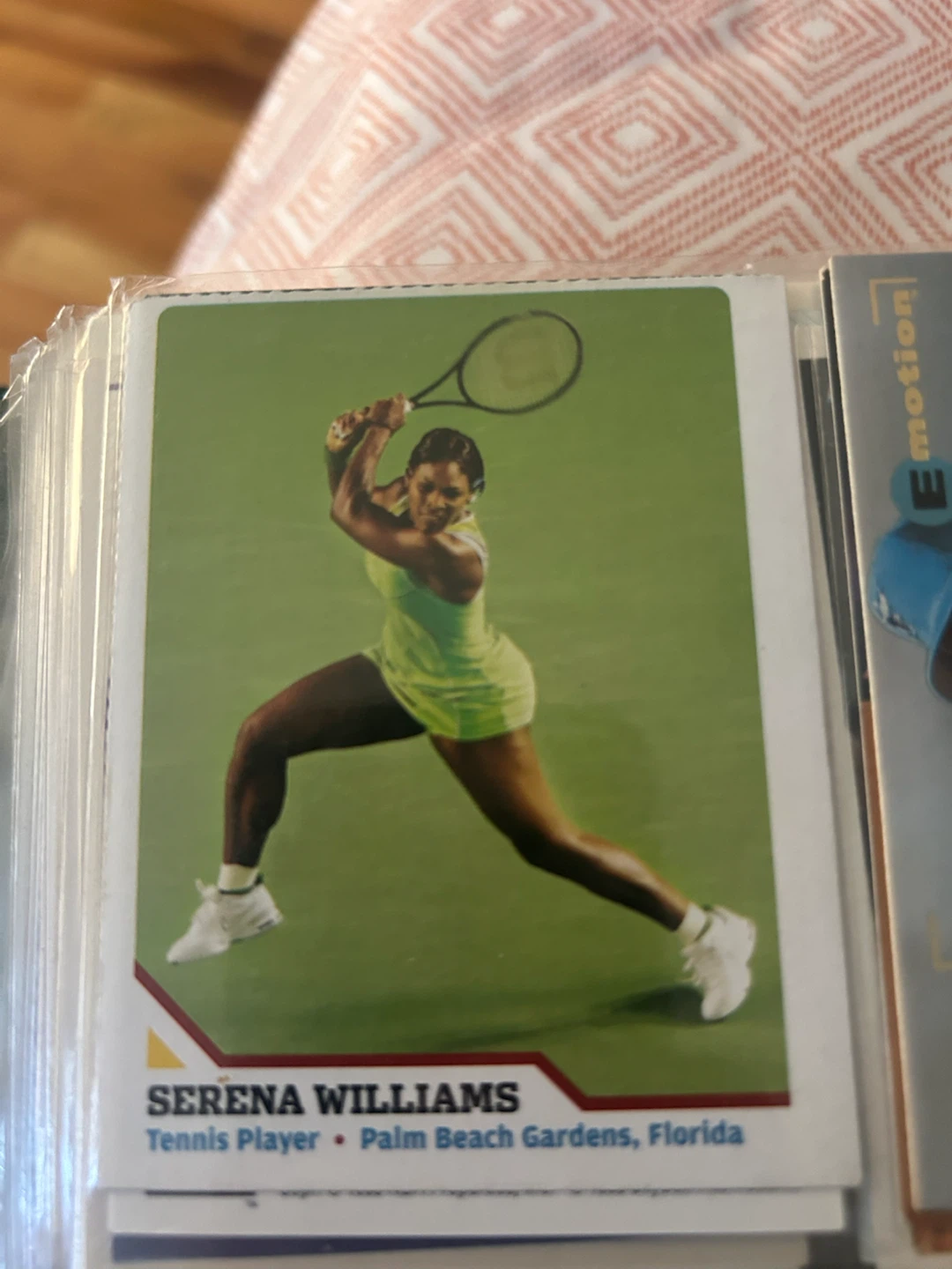 Serena Williams Tennis Player Trading Card