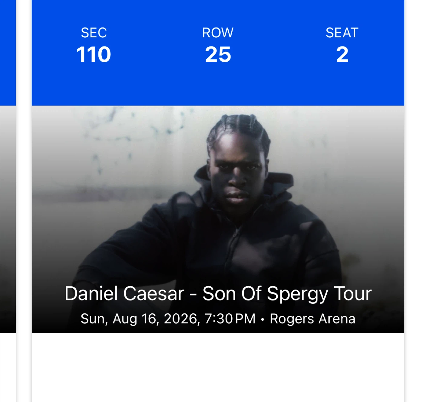 Daniel Caesar - Son Of Spergy Tour Ticket - August 16, 2026 - photo 2