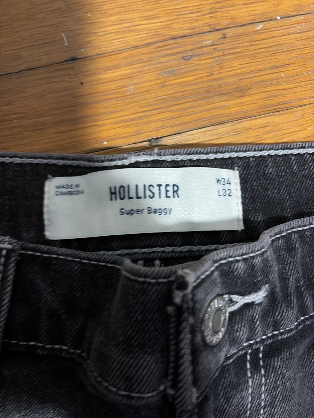 Hollister Super Baggy Jeans W34 L32 - photo 2