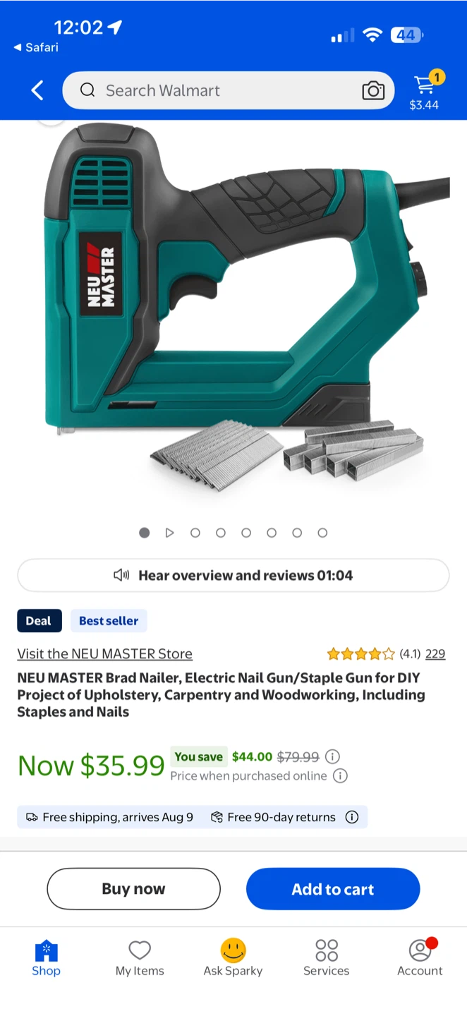 Neu Master Electric Nail Gun/Staple Gun