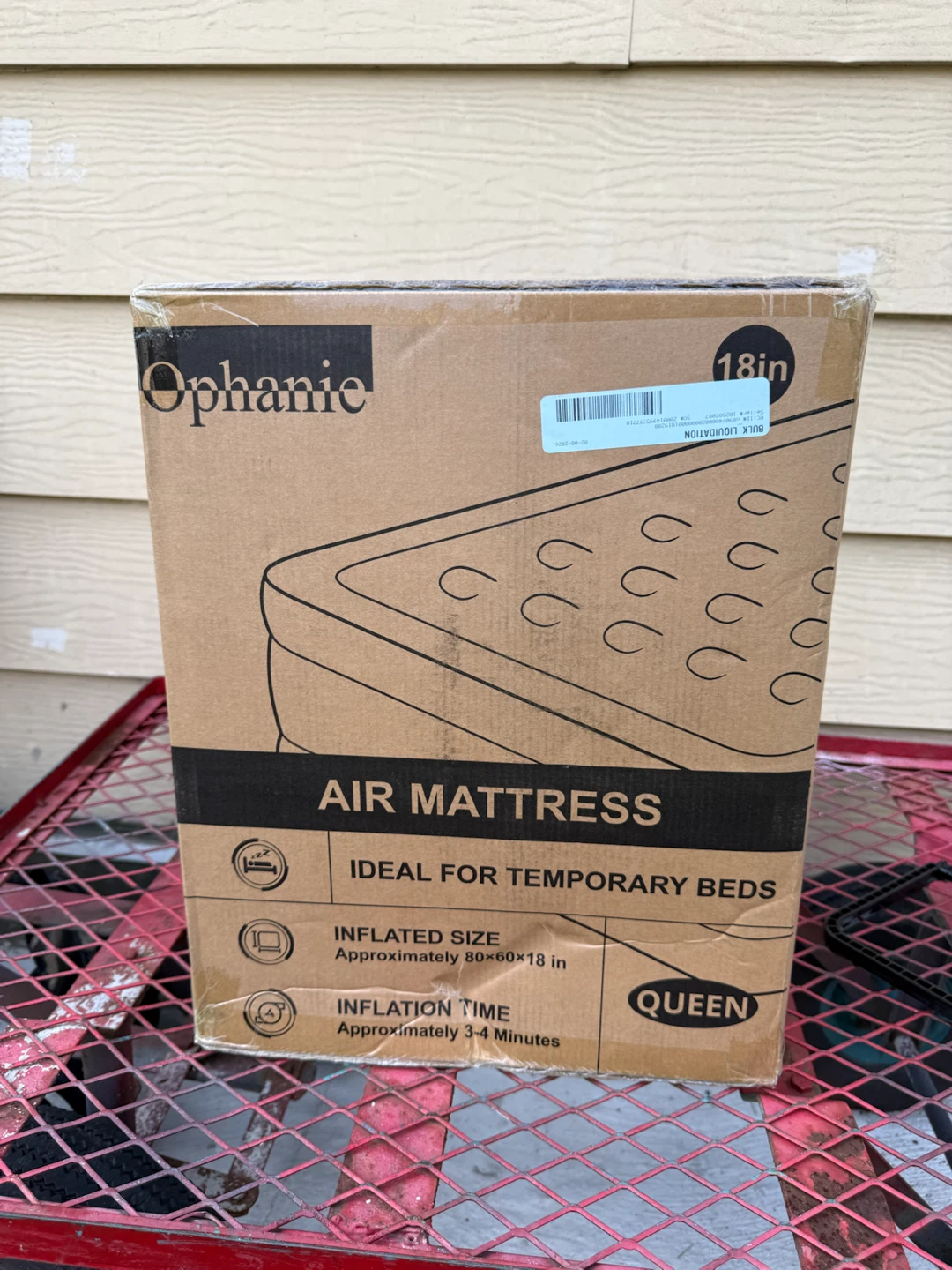 Ophanie Queen Air Mattress 18-Inch Built-in Pump - photo 2