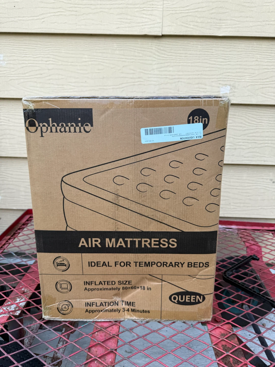 Ophanie Queen Air Mattress 18-Inch Built-in Pump - photo 4