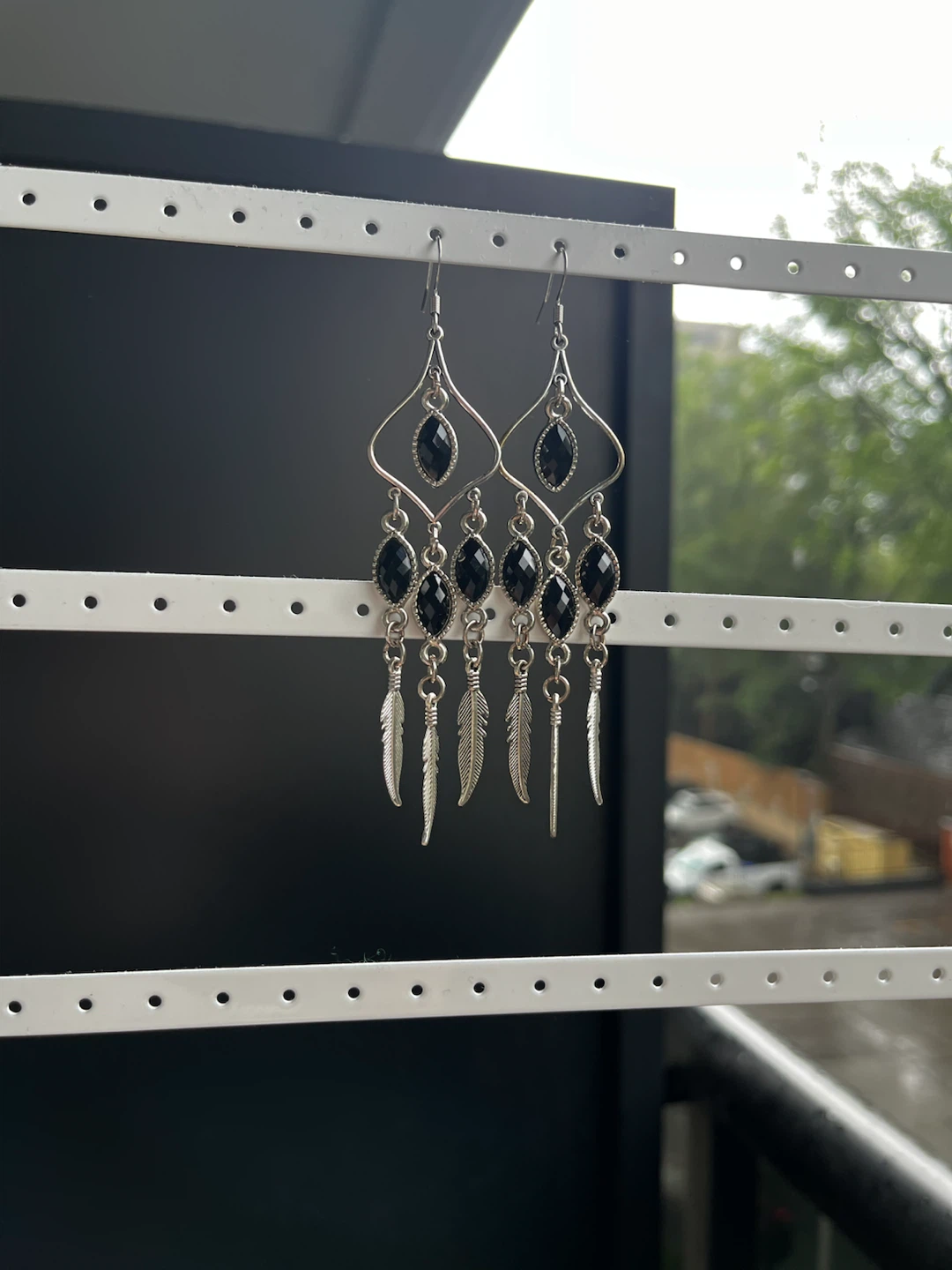 Upcycled dangle earrings