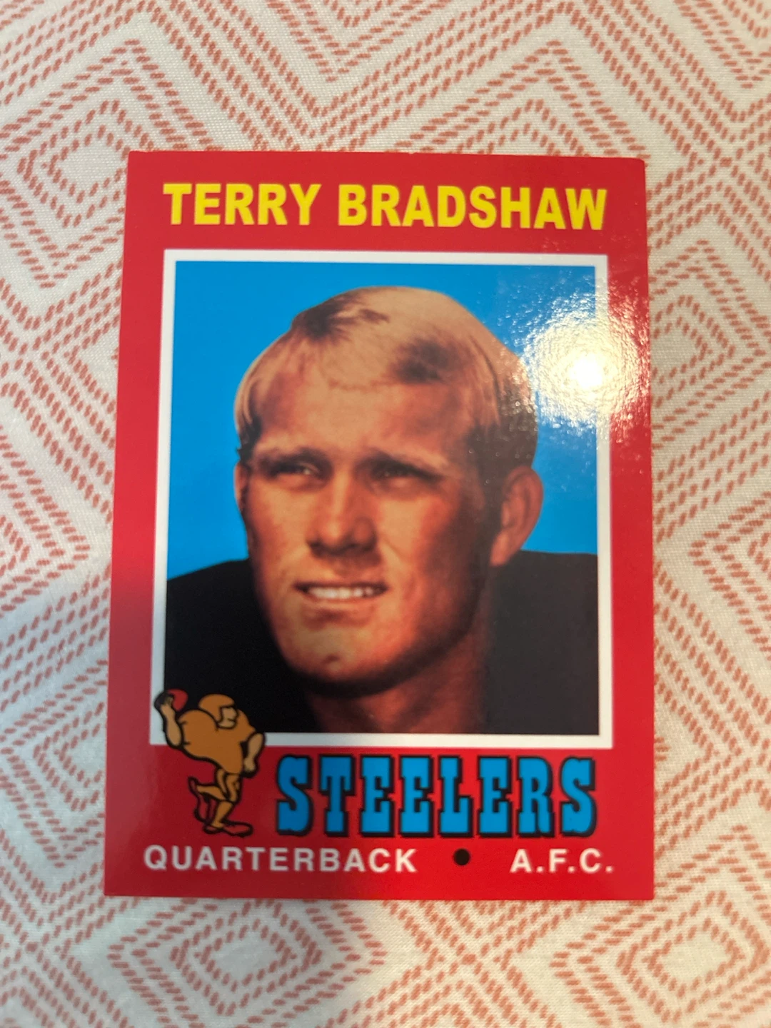 Terry Bradshaw Pittsburgh Steelers Quarterback Football Card