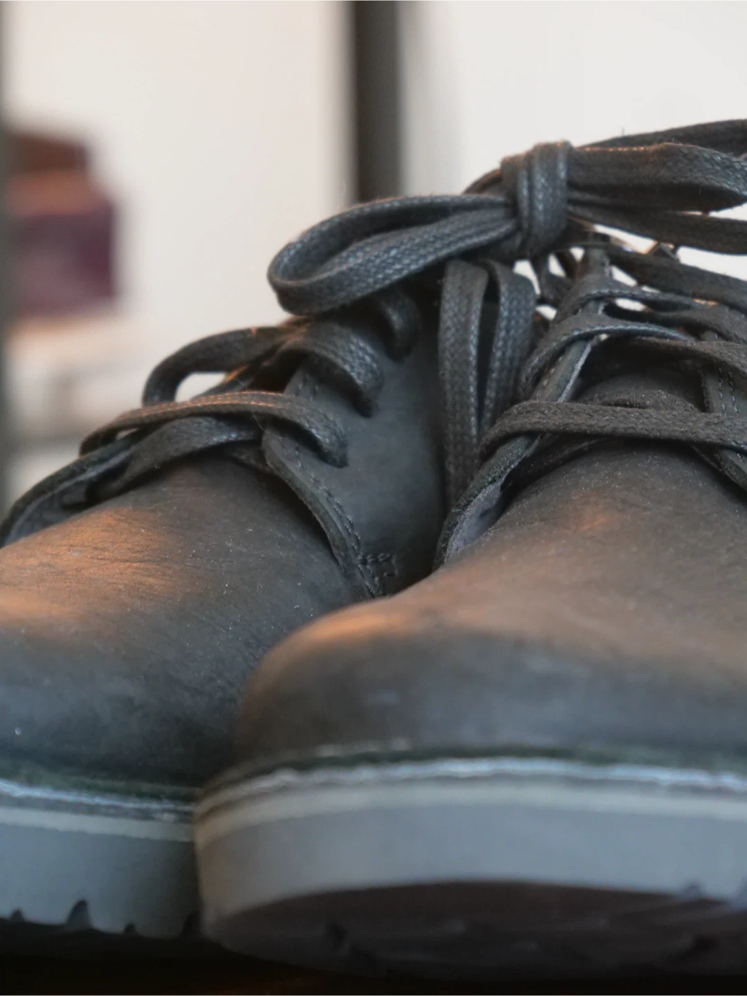 Clarks Men's Black Leather Shoes