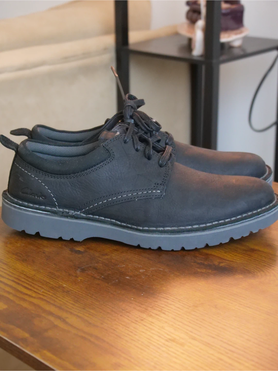 Clarks Men's Black Leather Shoes - photo 2