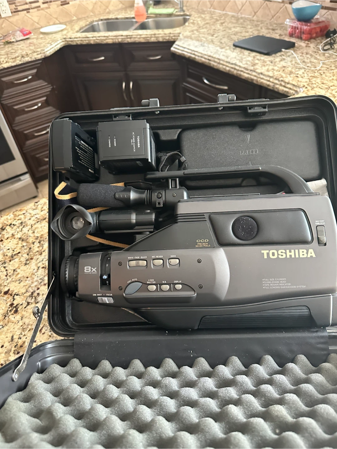 Toshiba 8x Zoom Camcorder with Case