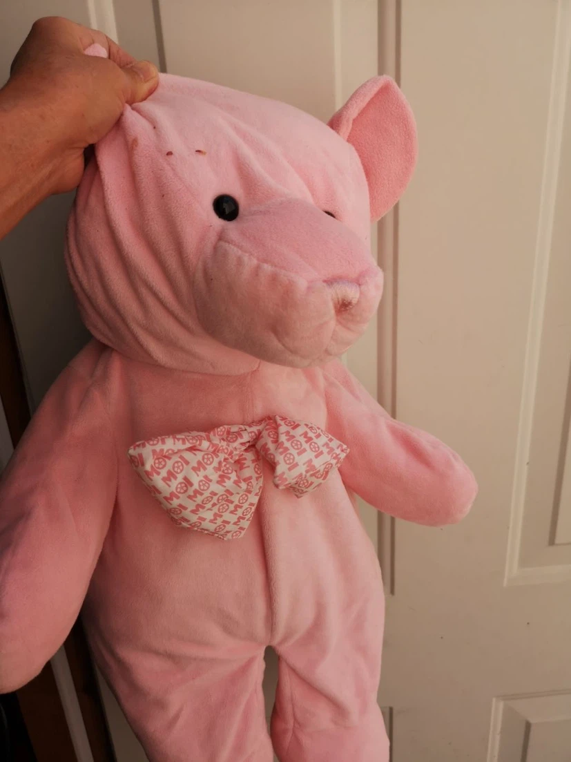 Pink Teddy Bear with Bow Tie - photo 3