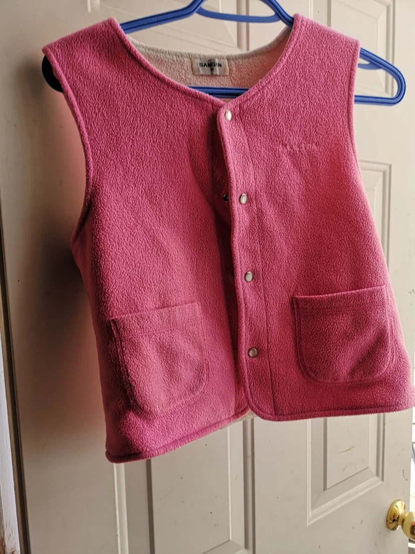 SAMSON Pink Fleece Vest Size 12