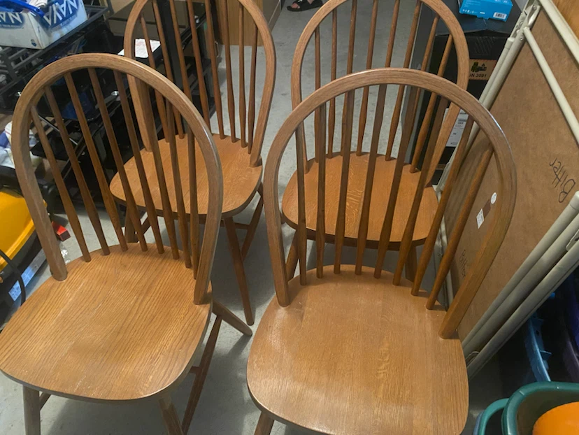 Intercon Wooden Oak Dining Chairs - Set of 4