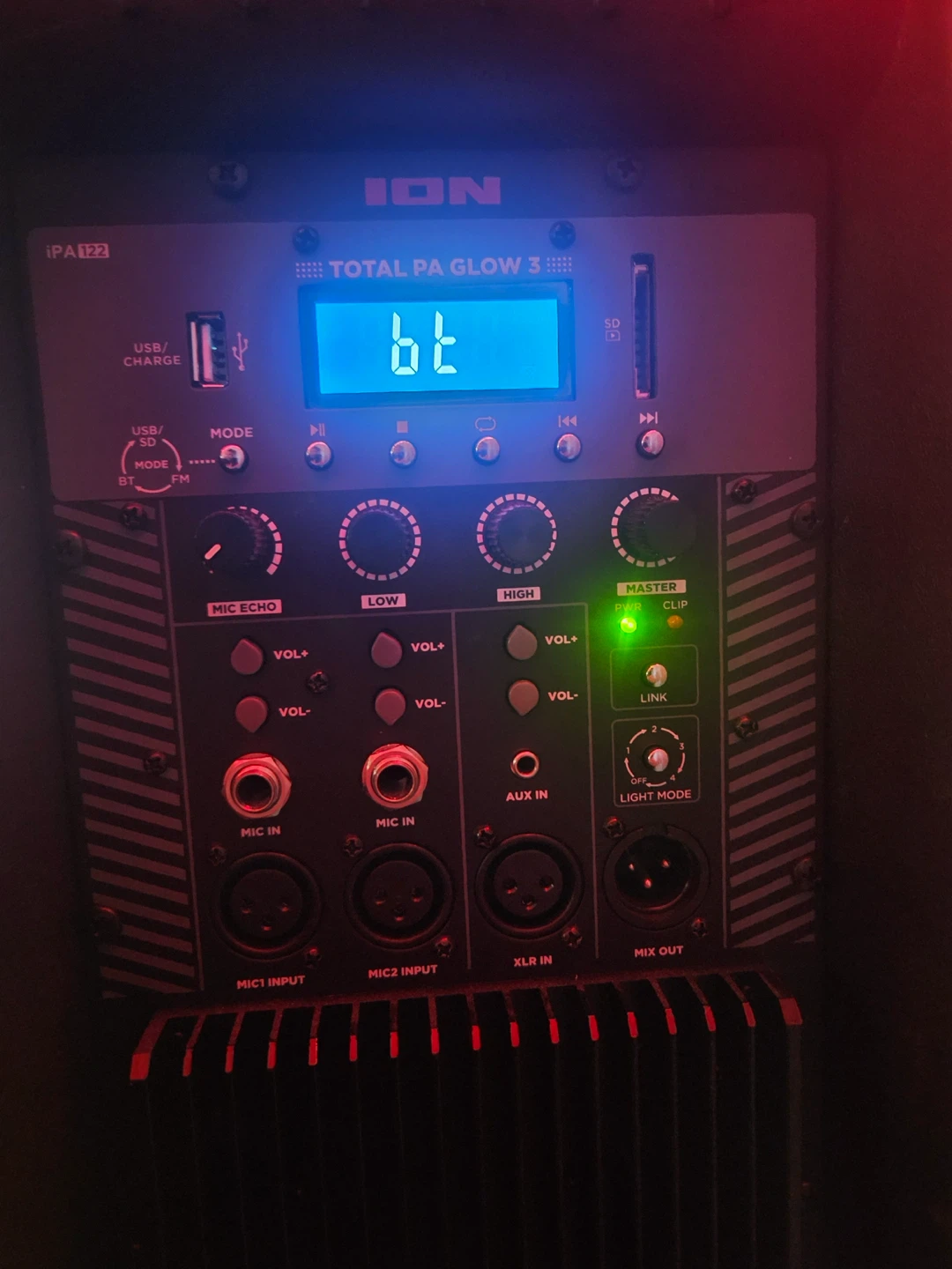 ION Audio Total PA Glow 3 Speaker with Microphone - photo 2