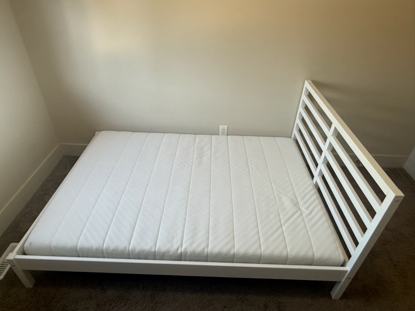 [IKEA] Queen Bed Frame (TARVA) + Foam Mattress (ÅSVANG)