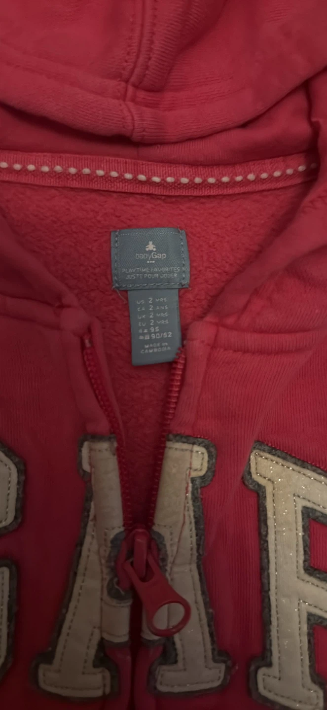 Gap Pink Zip-Up Hoodie and Pants Set size 2 years - photo 2