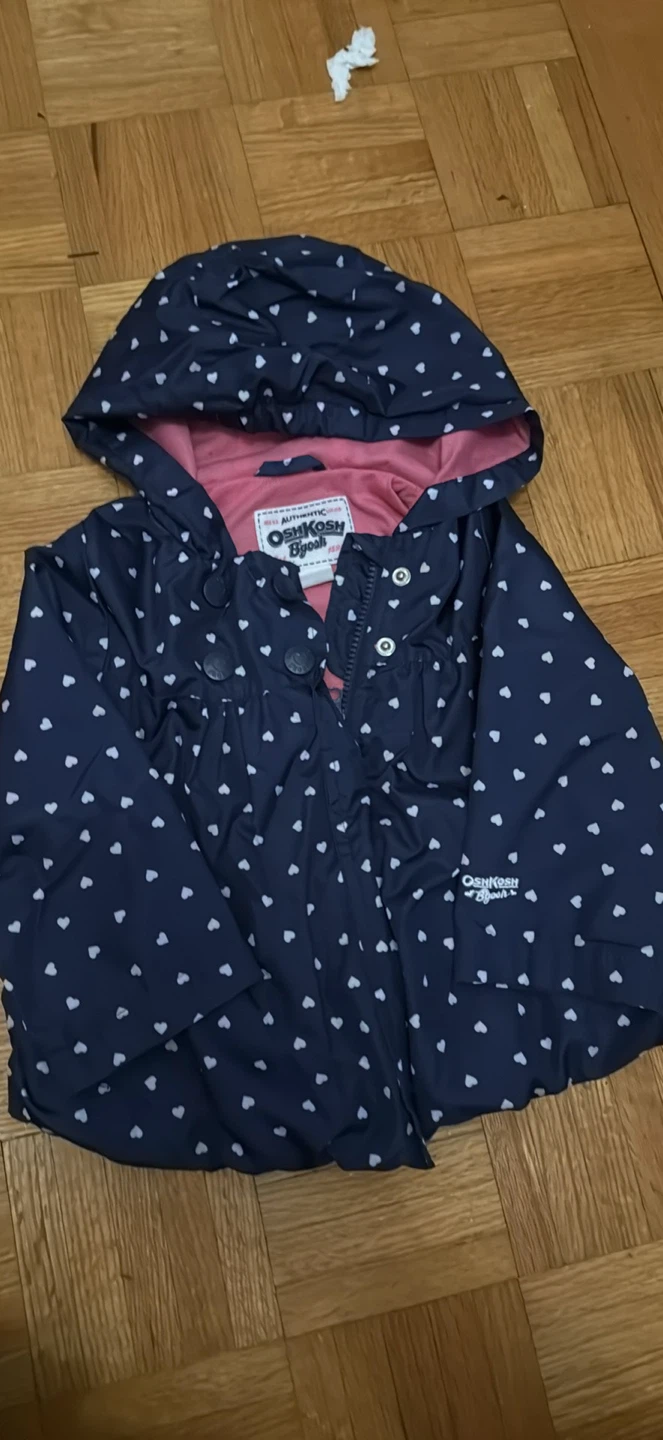 OshKosh B'gosh Navy Heart Print Jacket - 24M
