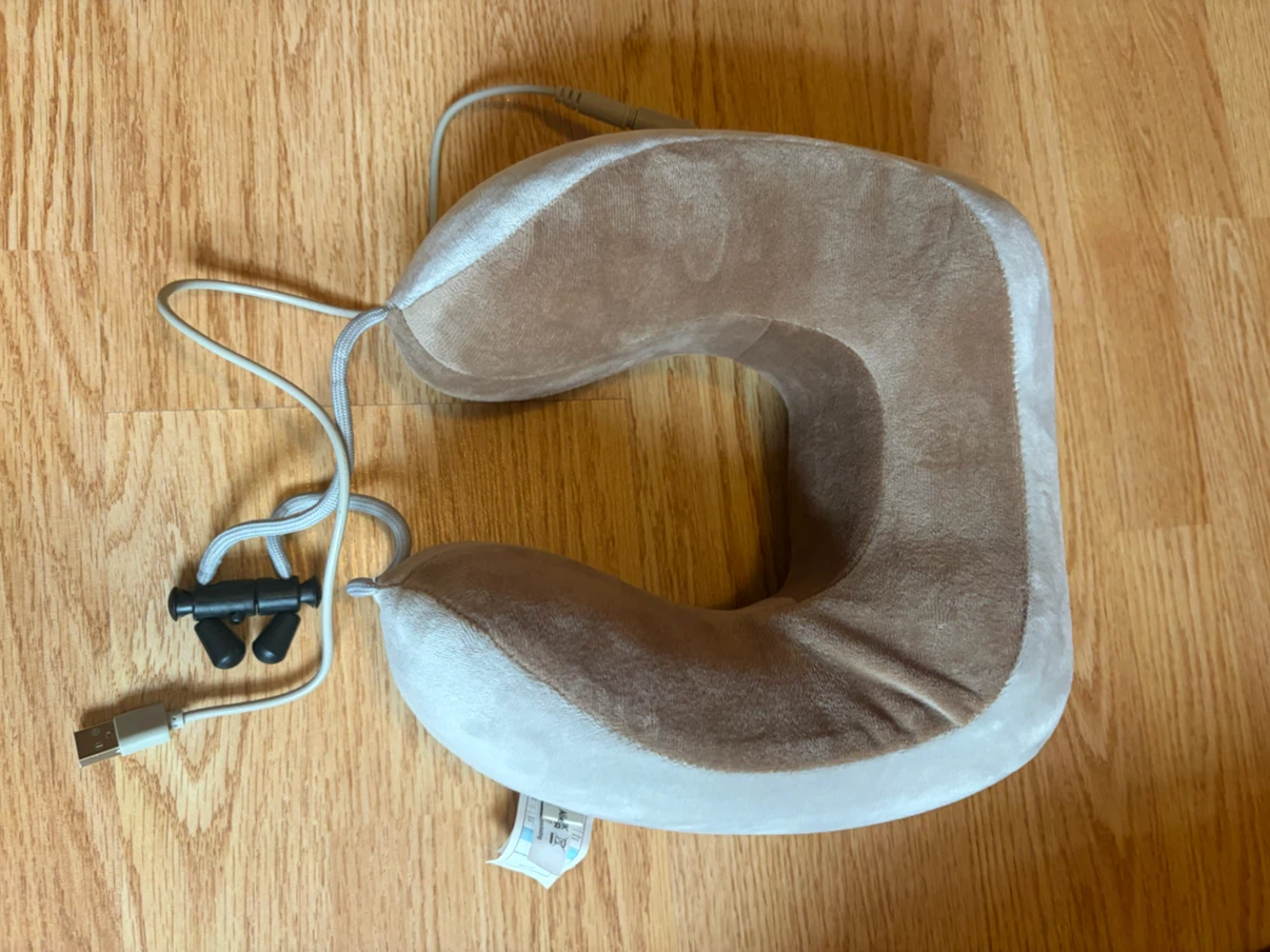 Neck Pillow with Built-in Massager
