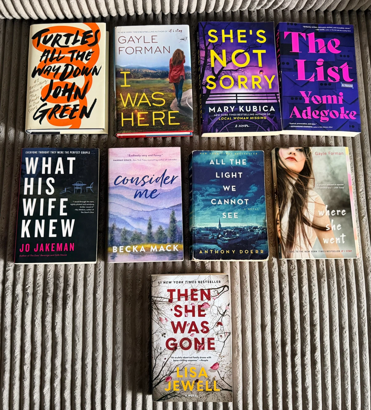 Collection of 9 Paperback Thriller and Fiction Novels