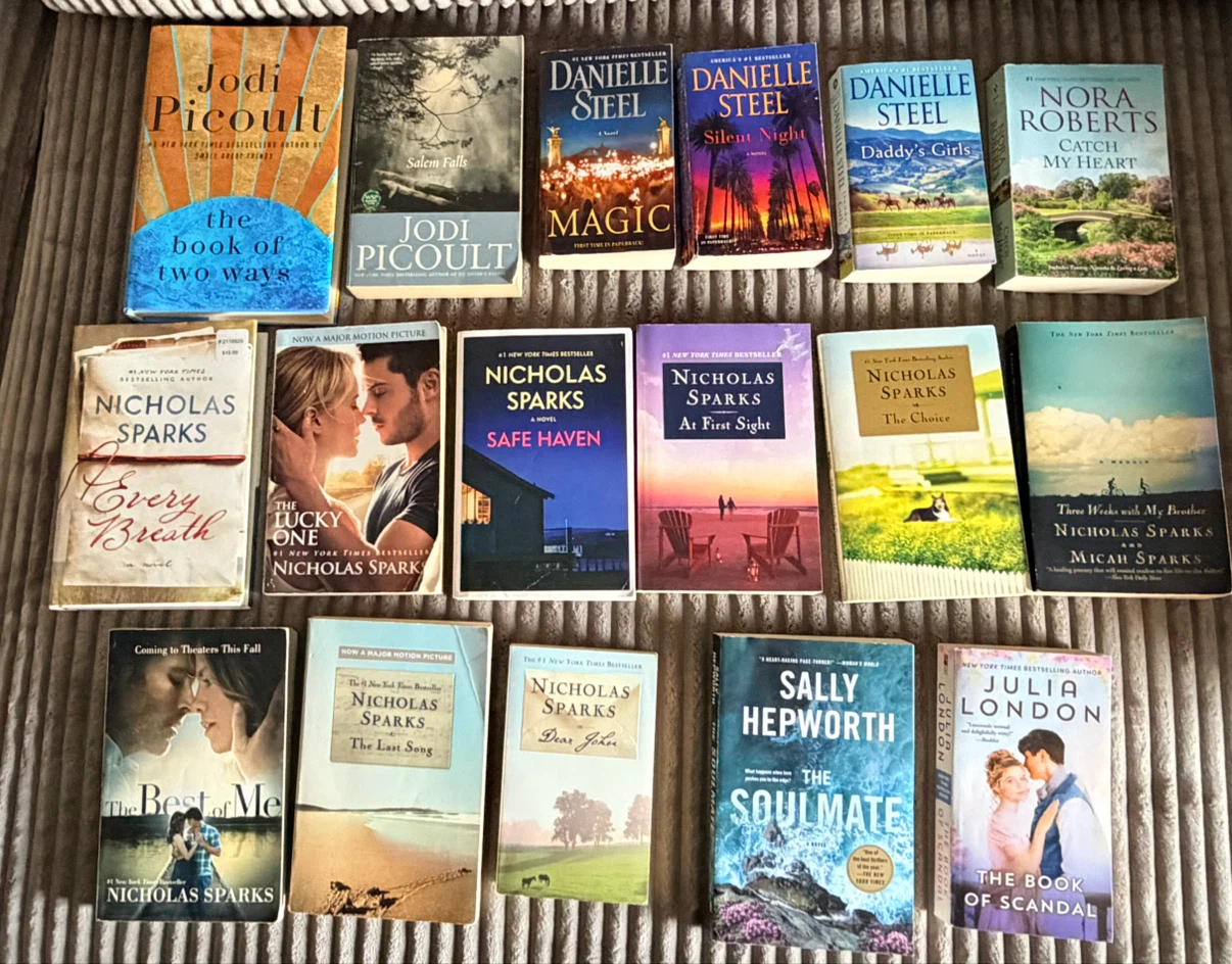 Collection of 17 Paperback Romance Novels