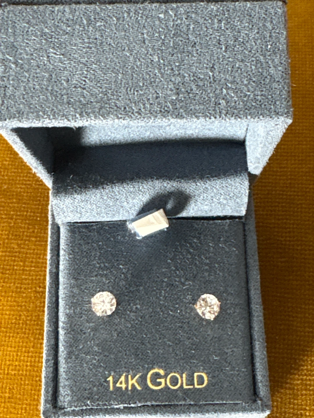 LULEÅ 14K Gold Diamond Stud Earrings - photo 2