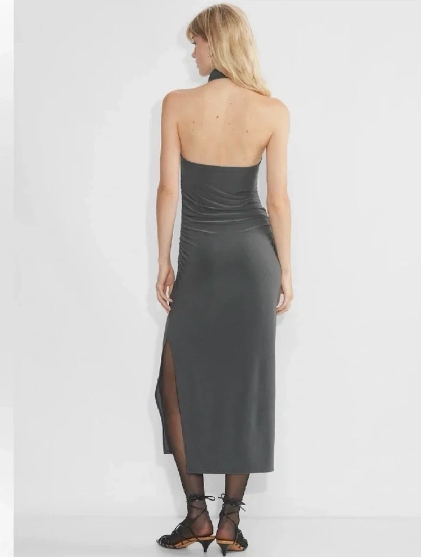 ARITZIA/wilfred Ruched Halter Dress - photo 3