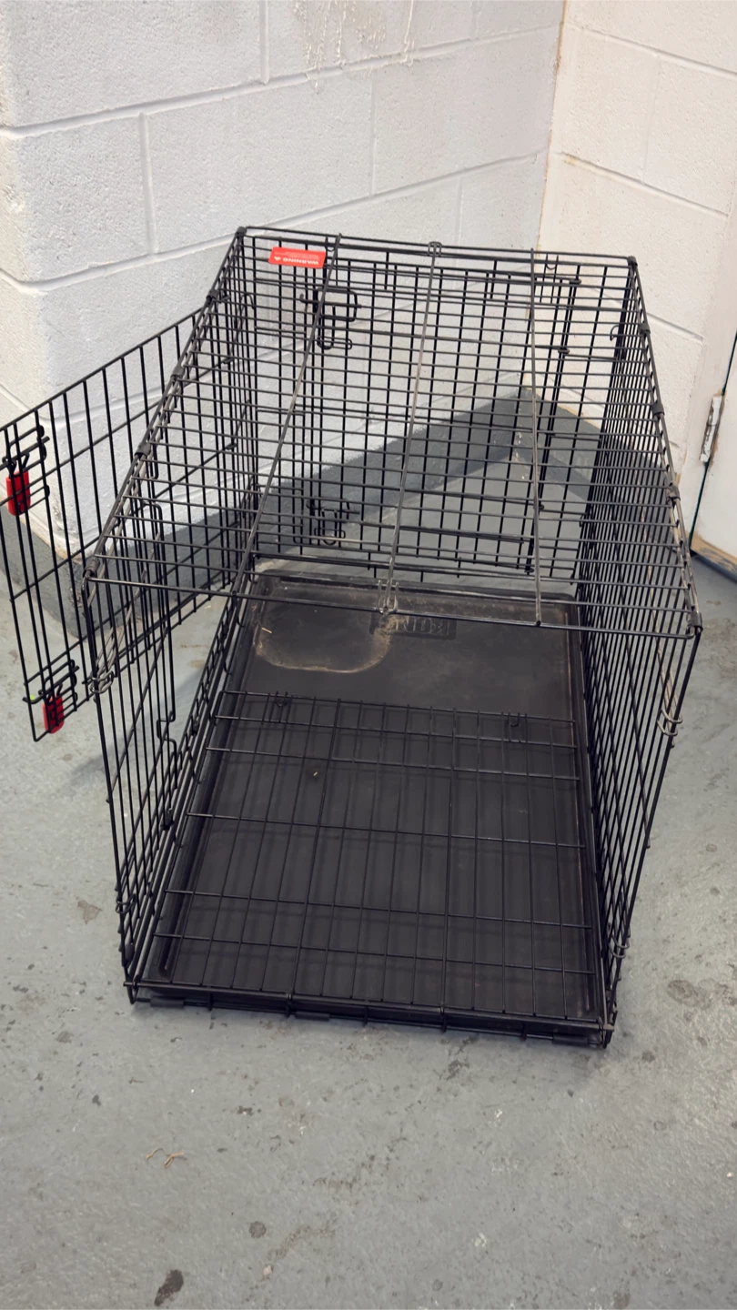 Black Folding Dog Crate