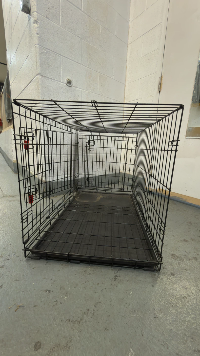 Black Folding Dog Crate - photo 2