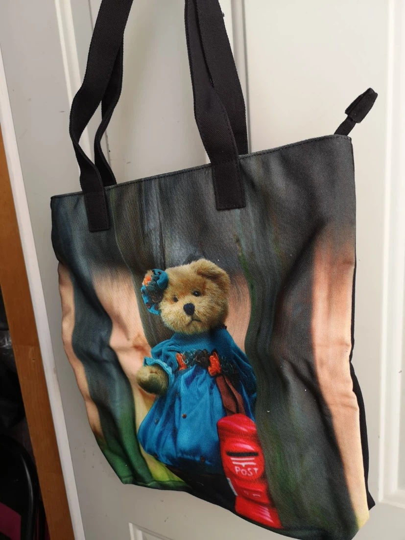 Tote Bag with Teddy Bear Print - photo 2
