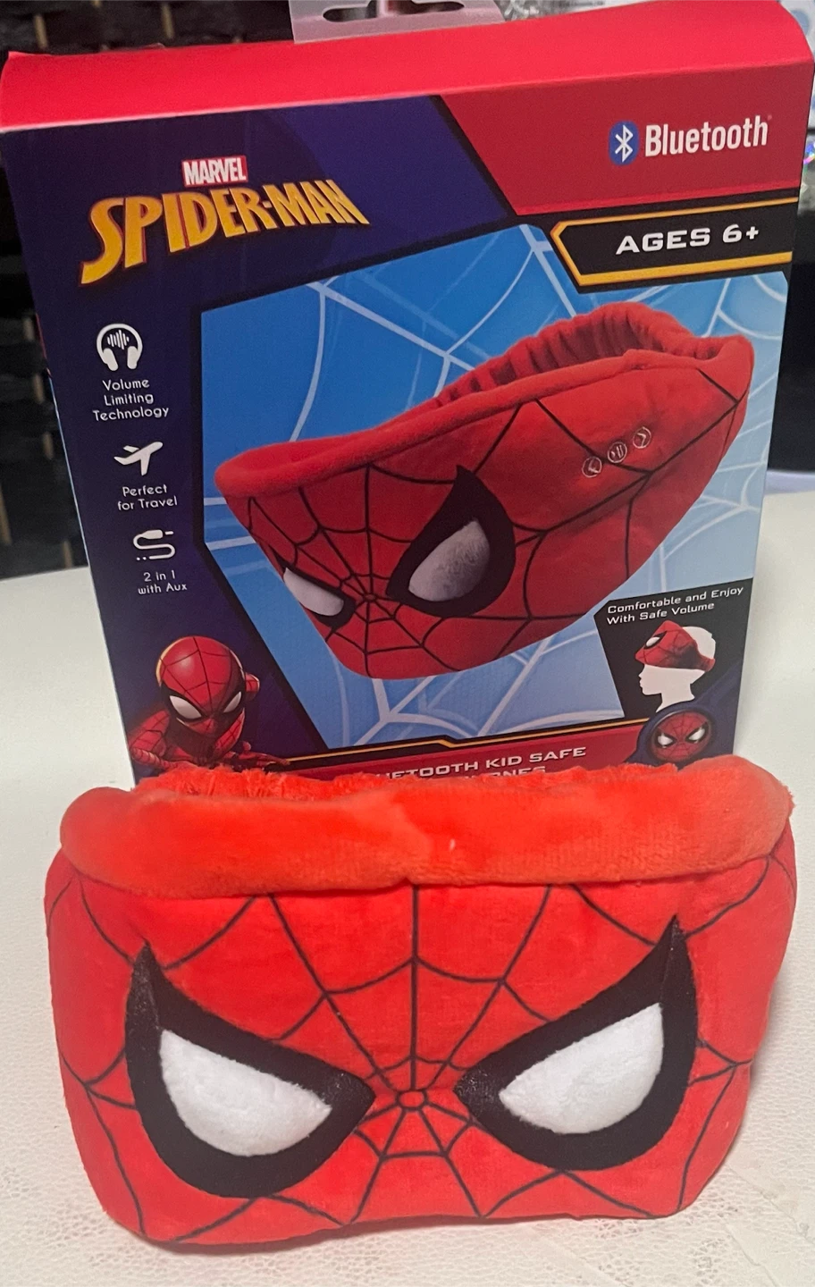 Marvel Spider-Man Bluetooth Kid Safe Headphones - photo 4