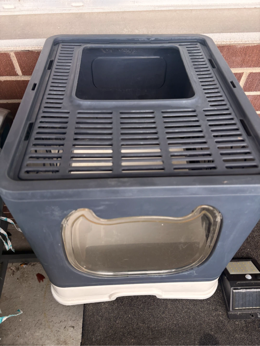 Grey Cat Litter Box - photo 2