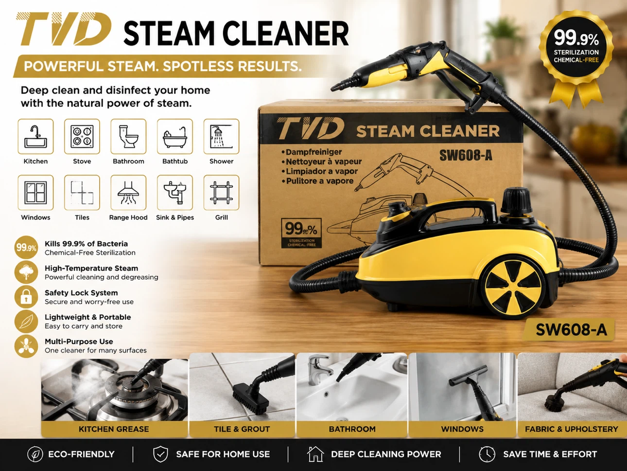 TVD Steam Cleaner SW608-A