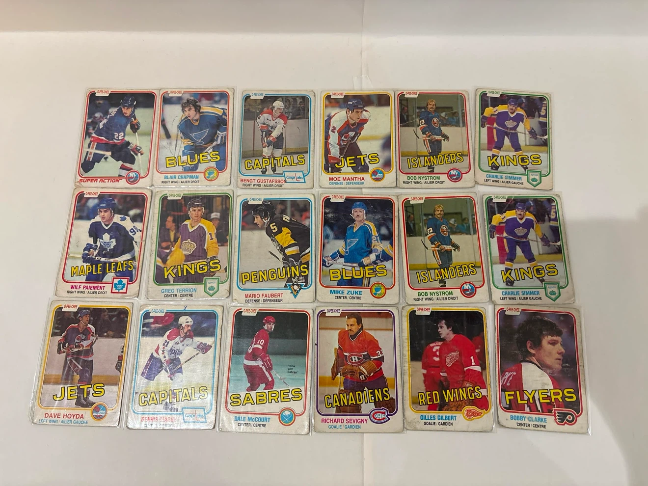 Vintage O-Pee-Chee hockey card lot