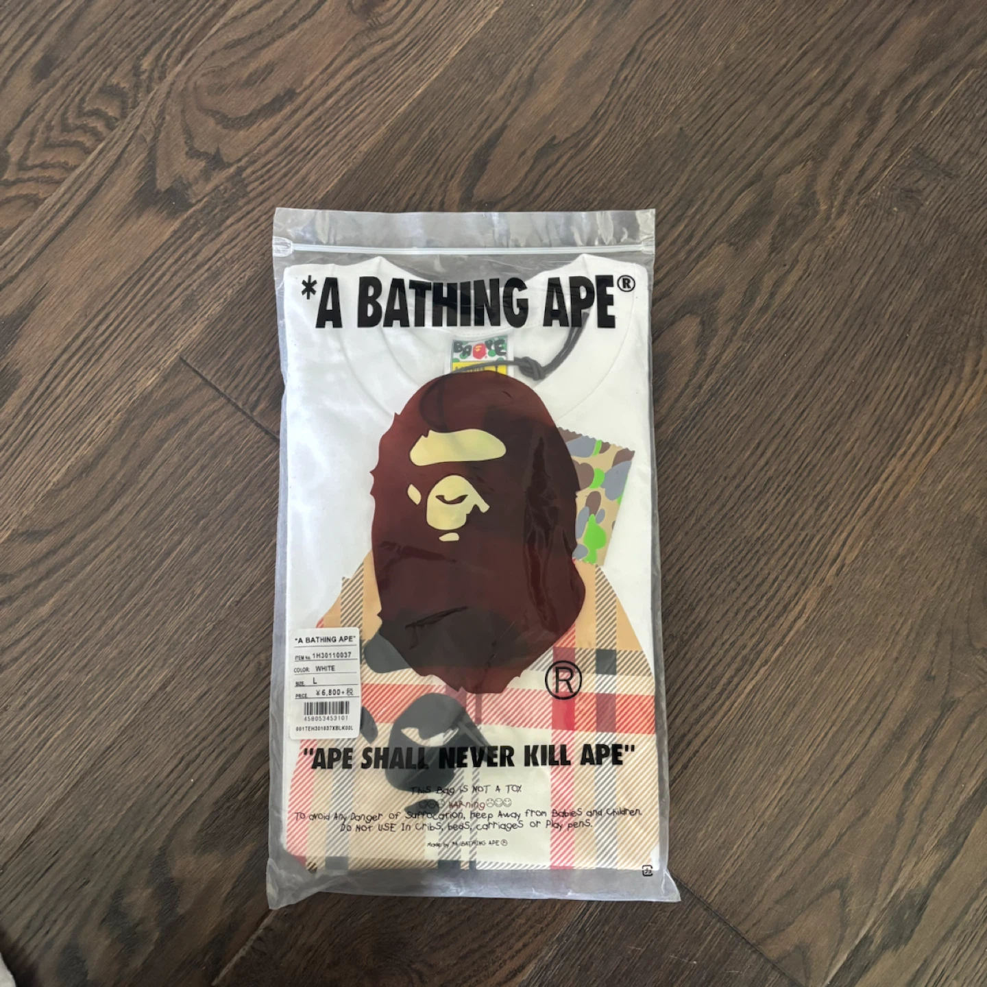 A Bathing Ape White Camo Ape Head T-Shirt - photo 2