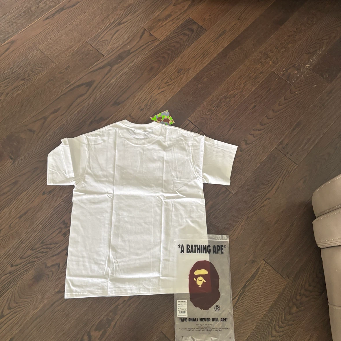 A Bathing Ape White Camo Ape Head T-Shirt - photo 3