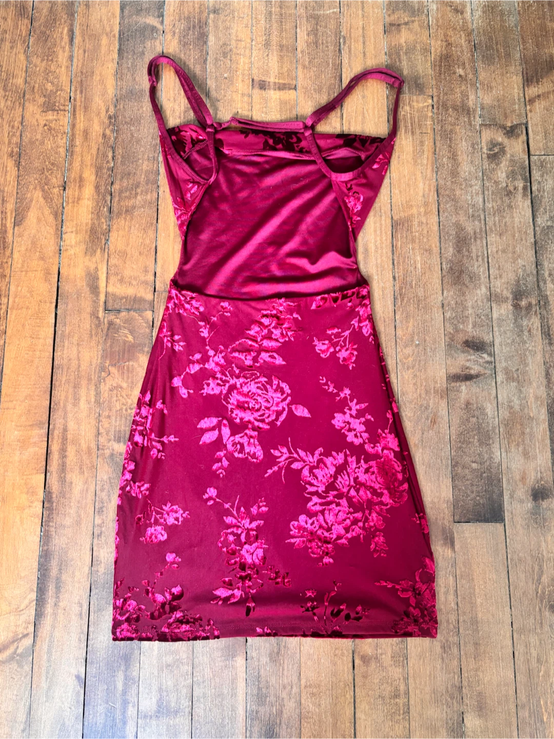 Garage Velvet Floral Mini Dress - photo 2