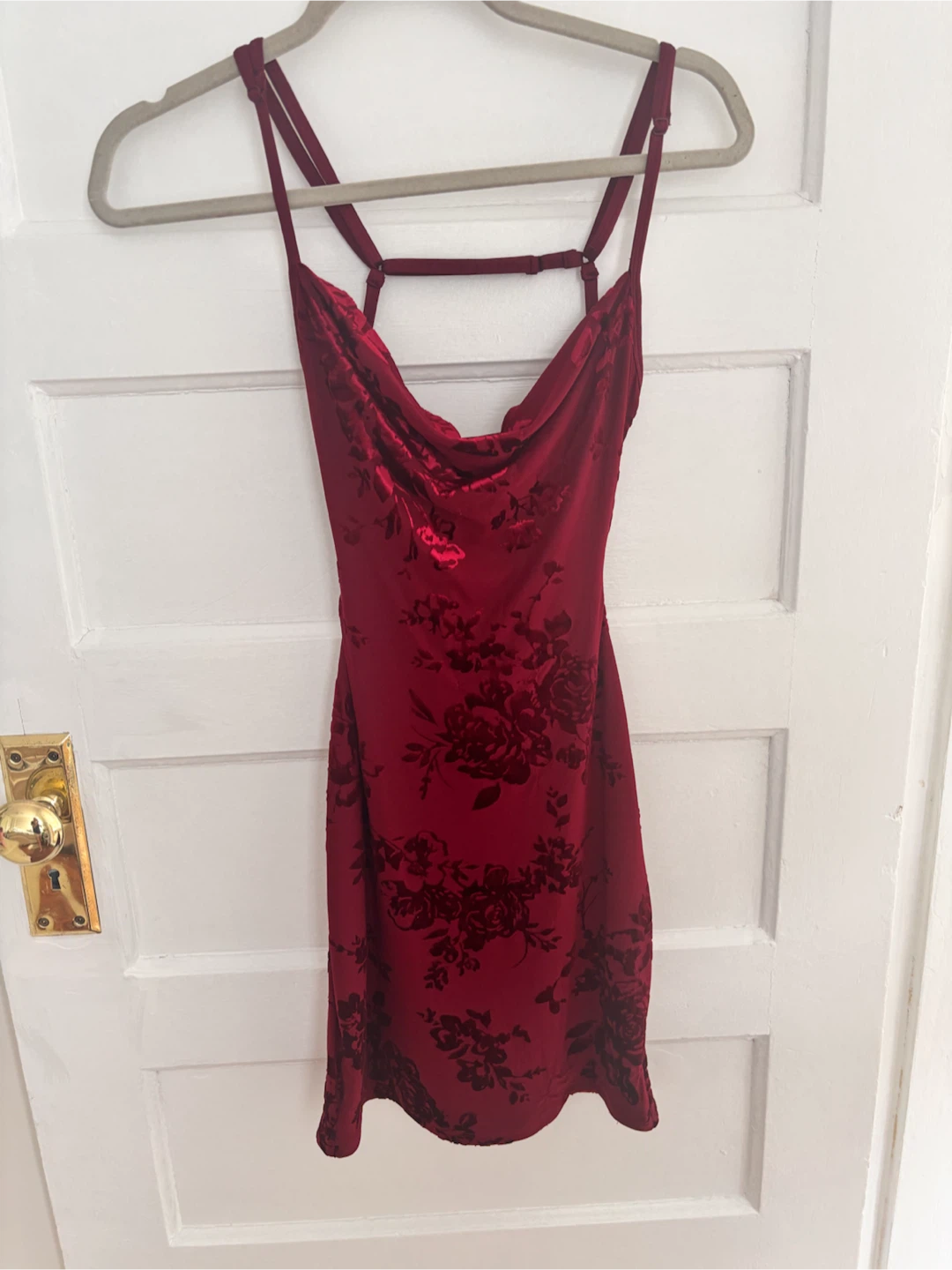 Garage Velvet Floral Mini Dress - photo 4