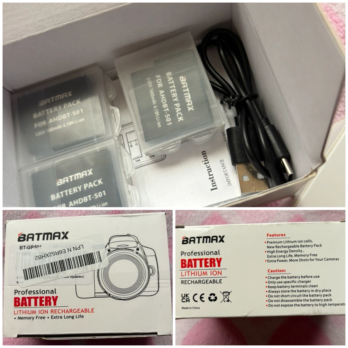 Batmax - Battery Charger Kit - *GoPro 7/GoPro Hero 5 & 6*