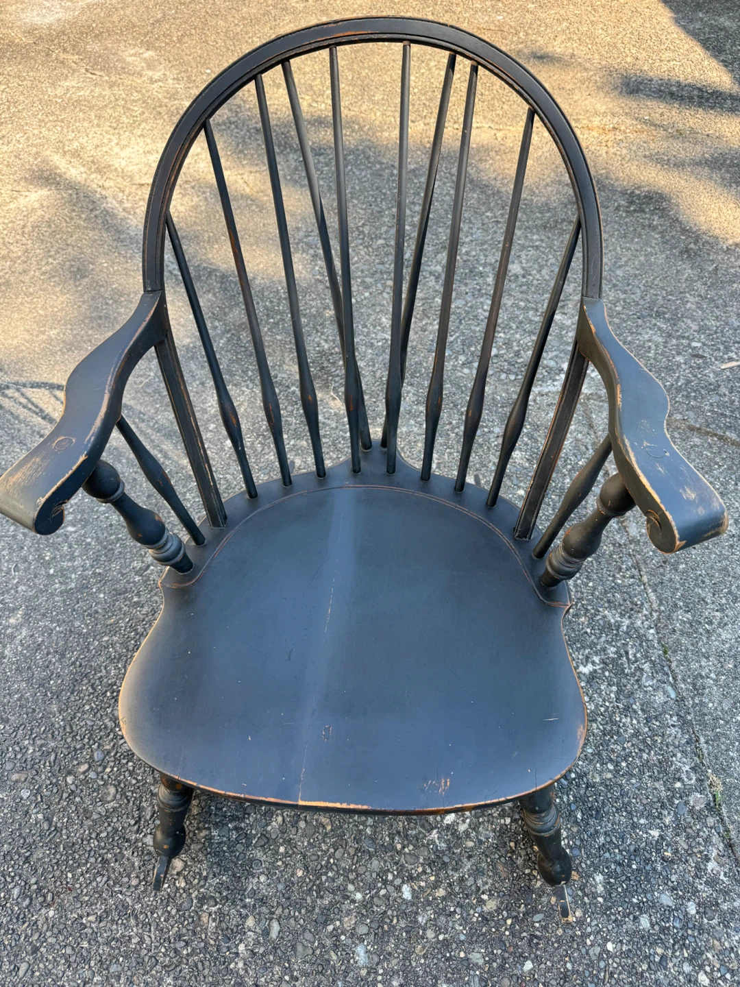 Dark Wood Rocking Chair