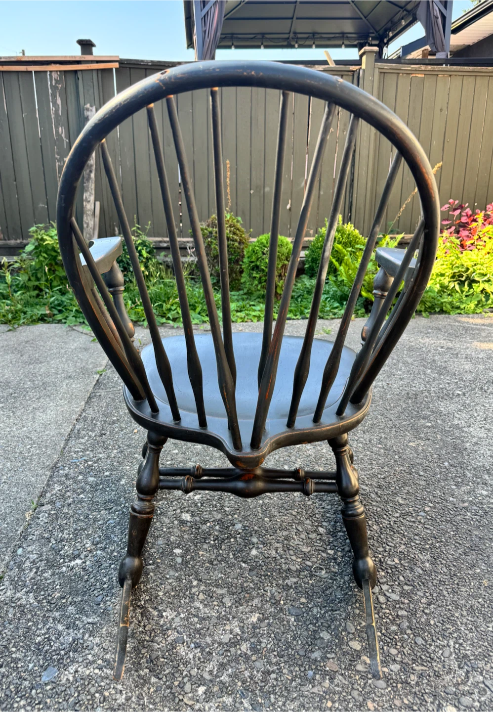 Dark Wood Rocking Chair - photo 2
