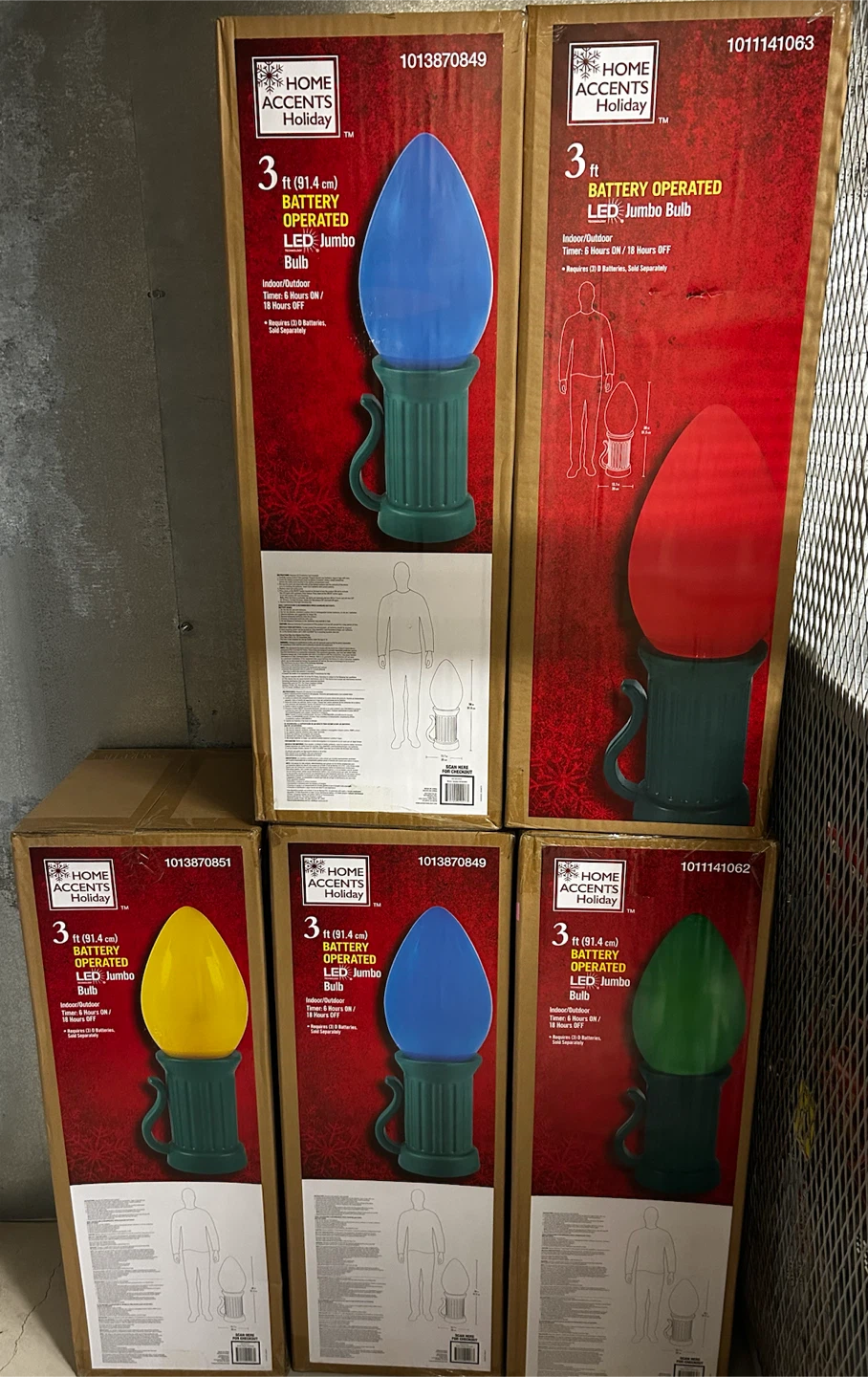 Christmas decorations- 3 ft LED Jumbo Bulb Light